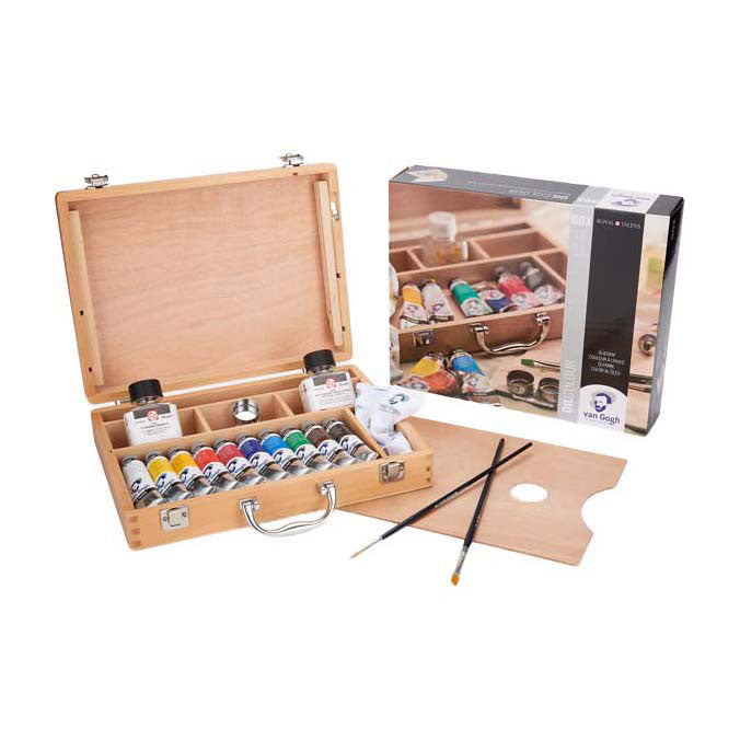 Load image into Gallery viewer, Talens van gogh olieverf kist basic met 10 kleuren 40ml
