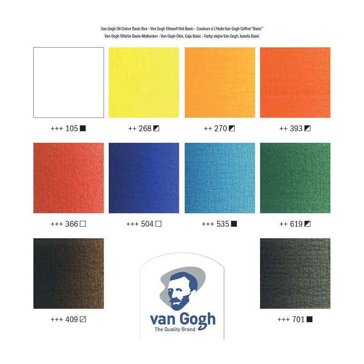 Load image into Gallery viewer, Talens van gogh olieverf kist basic met 10 kleuren 40ml
