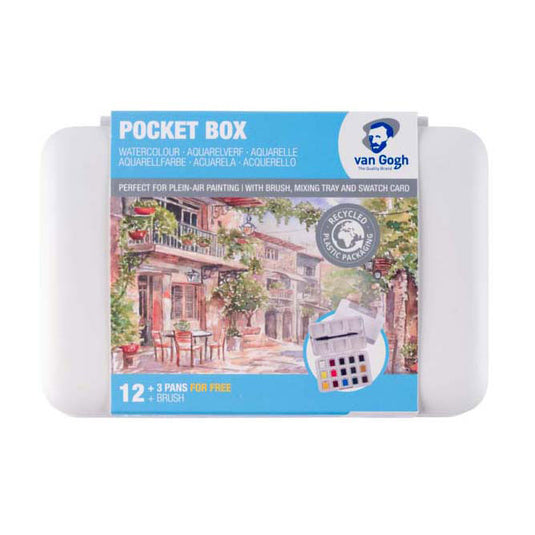 Talens van gogh aquarelverf pocketbox