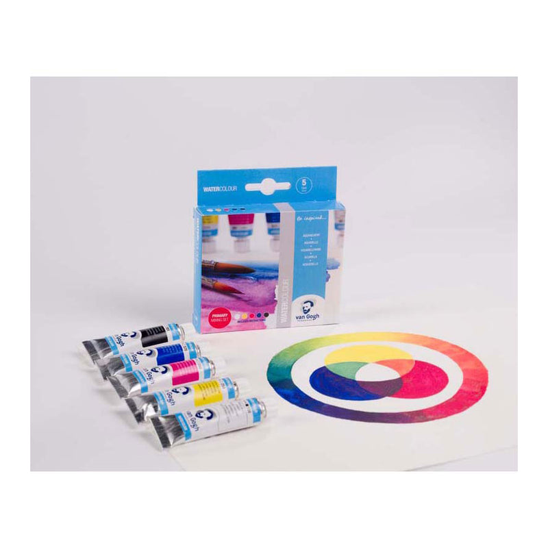 Afbeelding laden in galerijviewer, Van gogh aquarelverf primaire mengset | 5 x 10 ml tubes
