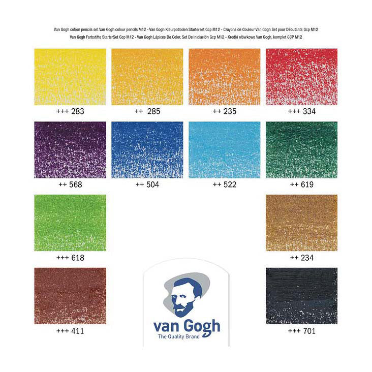 Load image into Gallery viewer, Bruynzeel van gogh kleurpotloden starterset met 12 kleuren
