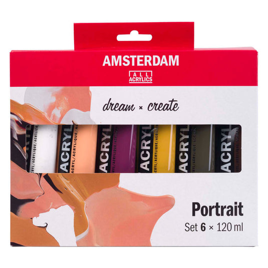 Amsterdam standard series acrylverf portret set | 6 x 120 ml