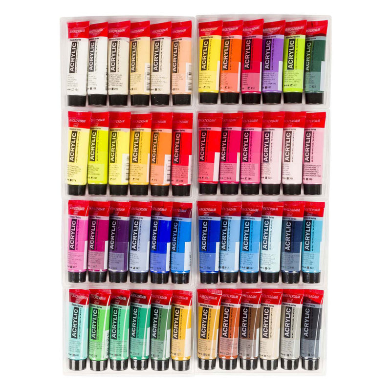 Load image into Gallery viewer, Bruynzeel amsterdam standard series acrylverf algemene selectie set 20ml, 48dlg.
