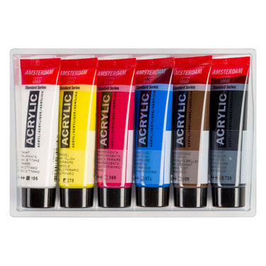 Bruynzeel amsterdam standard series acrylverf primaire set 20ml, 6dlg.