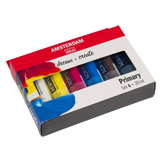 Bruynzeel amsterdam standard series acrylverf primaire set 20ml, 6dlg.
