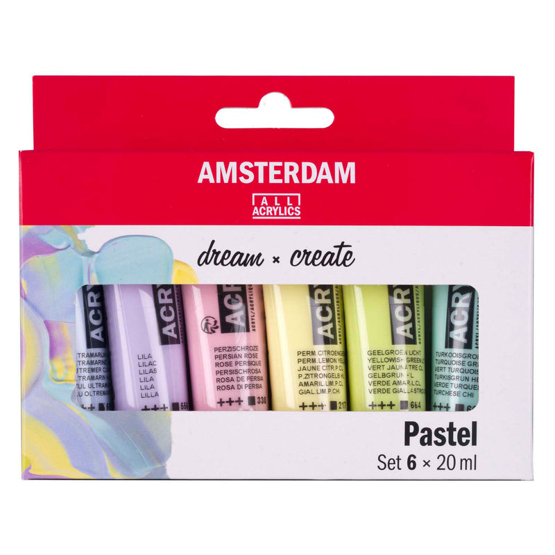 Load image into Gallery viewer, Bruynzeel amsterdam standard series acrylverf pastel set 20ml, 6dlg.
