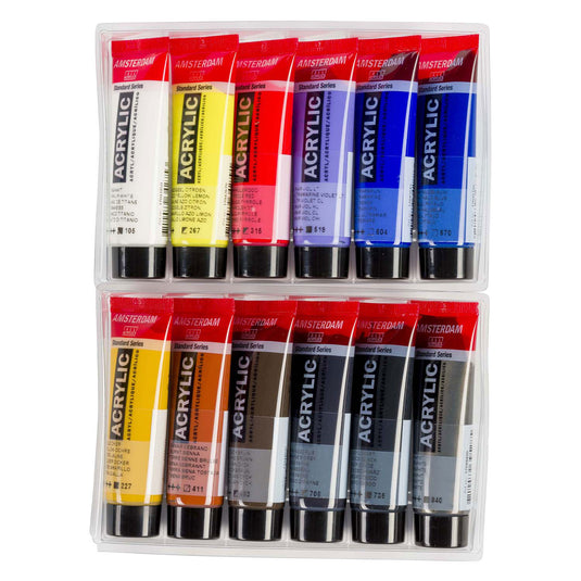 Bruynzeel amsterdam standard series acrylverf urban landschap set 20ml, 12dlg.