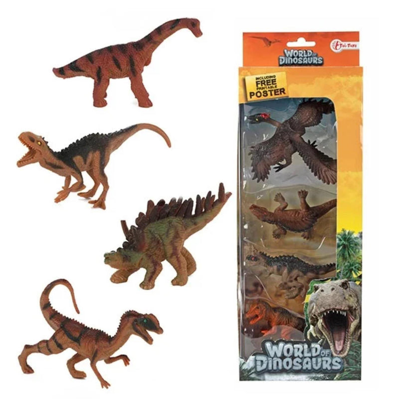 Afbeelding laden in galerijviewer, Toi-toys world of dinosaurs dinosaurussen, 4st.
