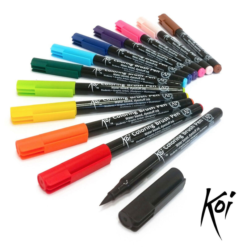 Chargez l'image dans la visionneuse de la galerie, Sakura koi coloring brush pen set | 12 kleuren
