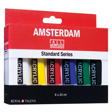 Amsterdam standard series acrylverf algemene selectie set | 6 × 20 ml