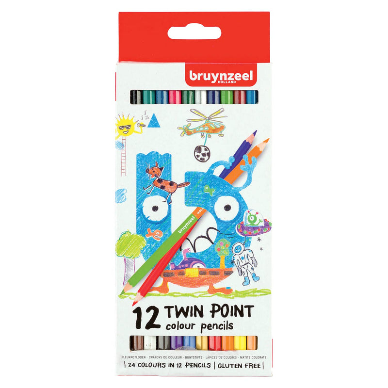 Load image into Gallery viewer, Bruynzeel kids twin point kleurpotloden, 12st.
