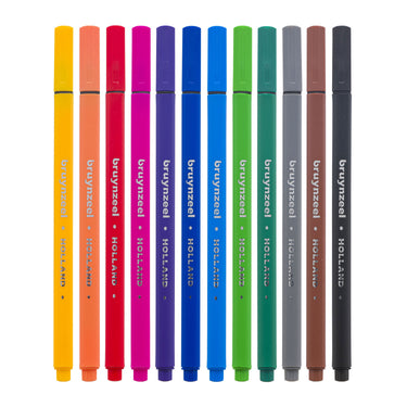Bruynzeel fineliners, 12st.