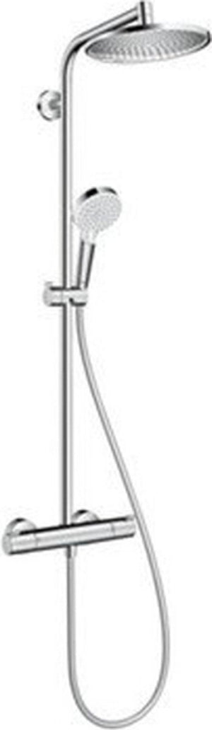 Hansgrohe crometta s - showerpipe - 240mm - 1 straalfunctie - chroom - met thermostaat