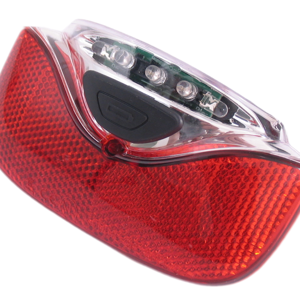 Gazelle Innergy achterlicht - rood, transparant, led, 115x65mm, fietsaccu, geschikt voor Gazelle Innergy e-bikes