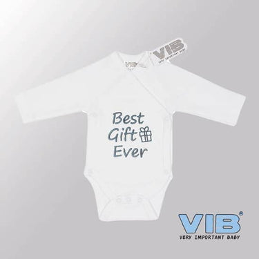 Van der doelen baby katoenen rompertje best gift ever 0 tot 3 maanden