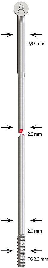 Alpina spaak spoke sst butted 2,34x286 mm