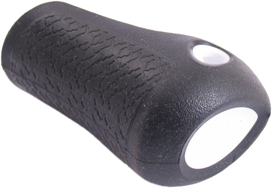 Gazelle handvat dop rechts basis 88 mm - zwart met witte bies