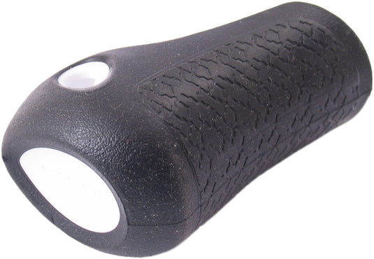 Gazelle handvat dop links basis 88 mm - zwart met witte bies