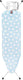 Brabantia strijkplank b - voor strijkijzer - 124 x 38 cm - fresh breeze