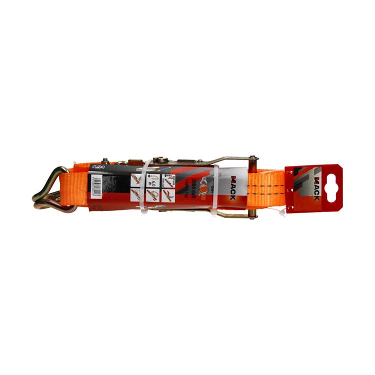 Afbeelding laden in galerijviewer, Mack 1023392 - spangordel pe, ratelspanner 2d35mm-6m max2000kg 2 klauwhaken | 5 stuks
