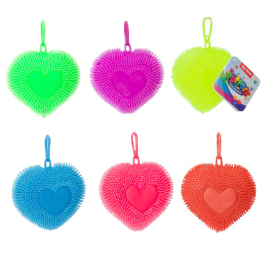 Toi-toys pufferz sleutelhanger pufferbal hart 7cm 50gr 6 assorti