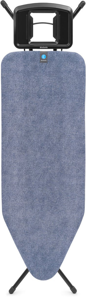 Brabantia strijkplank c - voor strijkijzer - 124x45 cm - denim blue