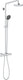 Grohe vitalio joy 180 douchesysteem - regendouche ø 18 cm - met thermostaatkraan - 15 cm hartafstand - chroom