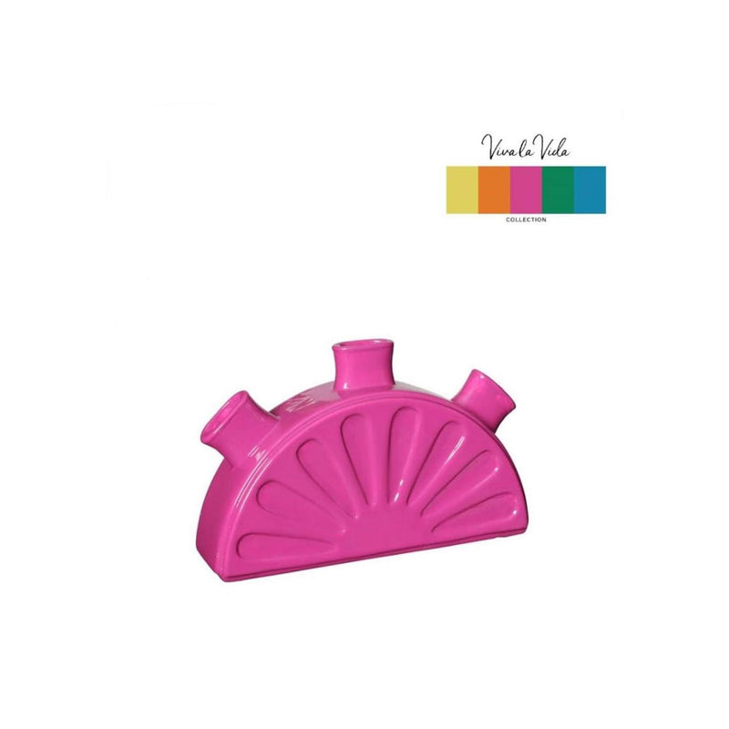 Afbeelding laden in galerijviewer, Ideas 4 seasons limon vaas 18,5x5xh11,5cm fuchsia
