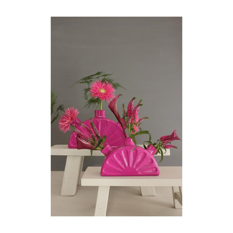 Afbeelding laden in galerijviewer, Ideas 4 seasons limon vaas 18,5x5xh11,5cm fuchsia
