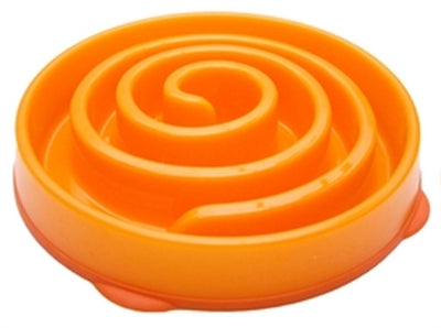 Imp slo-bowl feeder mini coral spiraal oranje