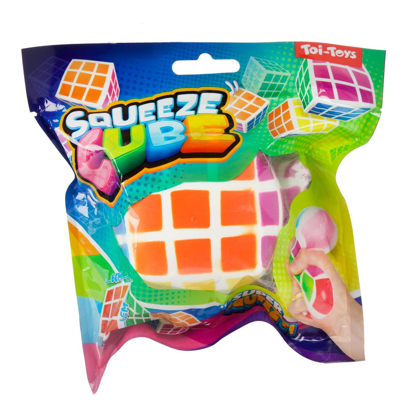 Load image into Gallery viewer, Toi-toys fun knijpkubus magische puzzel 6cm
