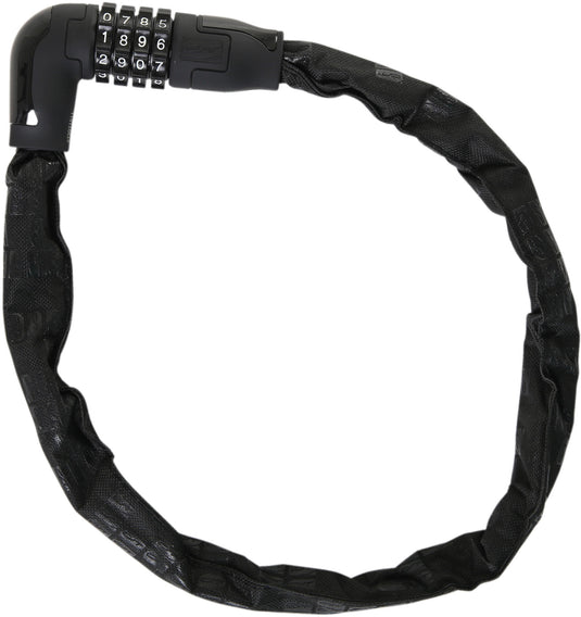 Contec cijfer-kettingslot powerloc ct comb.cha.lock powerloc 6mm x 75cm black