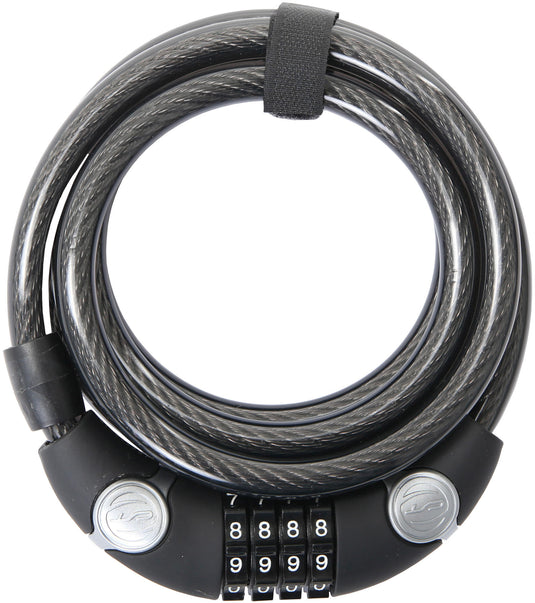 Contec cijfer-spiraal-kabelslot ecoloc ct coiled cab.lock ecoloc 12mm x 185cm black