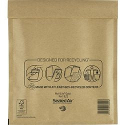 Zak-envelop sealed air e 2 goud 220 mm x 260 mm