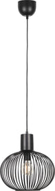 Trio gila - hanglamp - zwart mat - excl. 1x e27 4 w - d: 33cm - plafondbevestiging - in hoogte verstelbaar