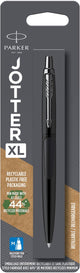 Parker jotter xl-balpen | monochroom matzwart | medium punt | blauwe inkt