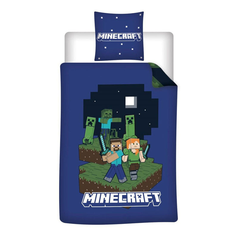 Load image into Gallery viewer, Minecraft dekbedovertrek 140x200cm
