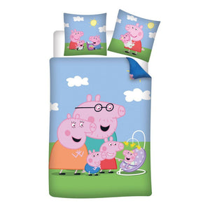 Peppa pig dekbedovertrek family - 140 x 200 cm