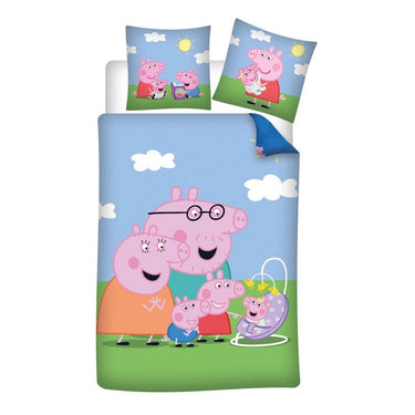 Peppa pig dekbedovertrek family - 140 x 200 cm