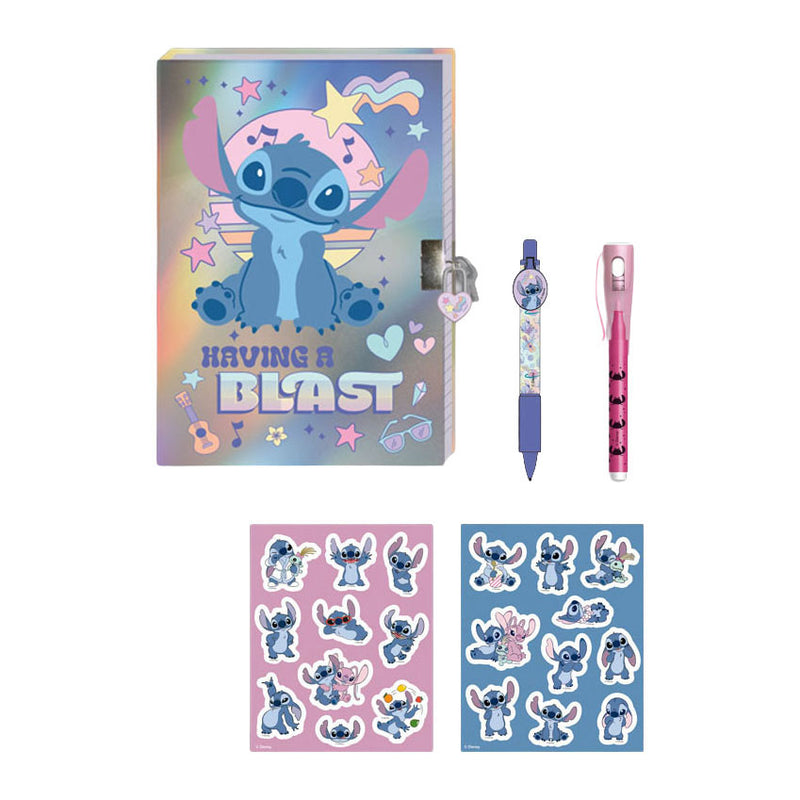 Load image into Gallery viewer, Lilo stitch dagboek met slot, magische pennen en stickers
