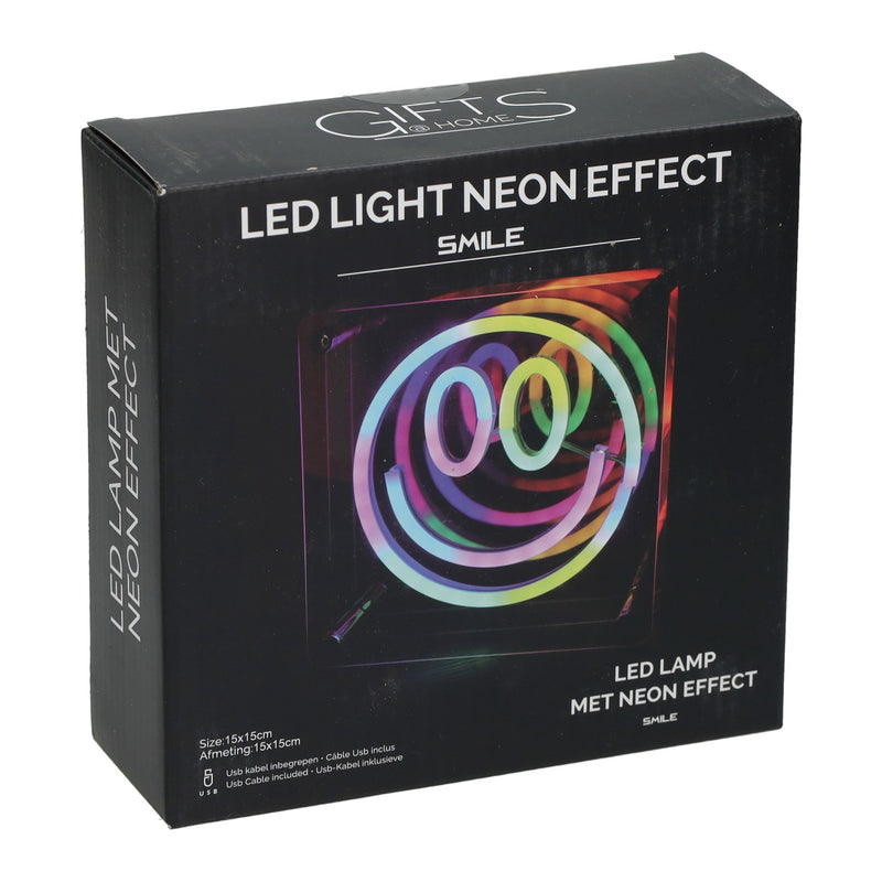 Cargue la imagen en el visor de la galería, Led neon lamp happy face 15x15 cm
