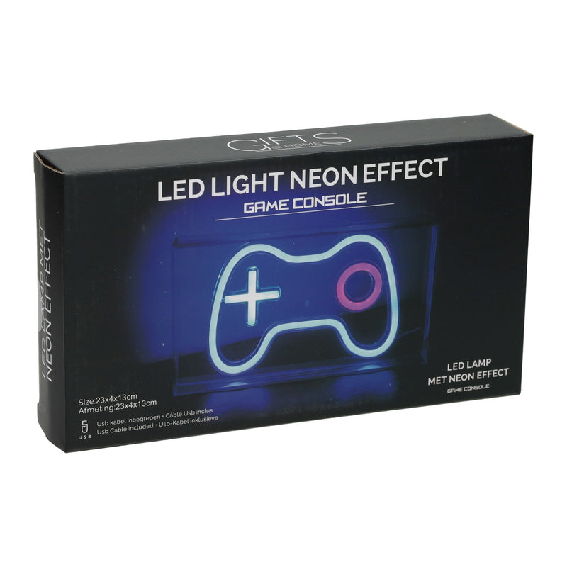 Laden Sie das Bild in Galerie -Viewer, Led neon lamp box gameconsole 23x4x13 cm

