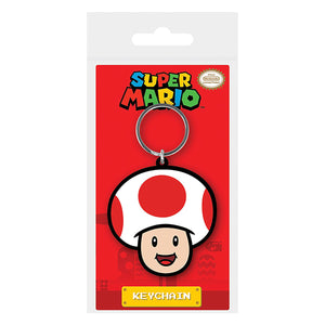 Super mario toad pvc sleutelhanger