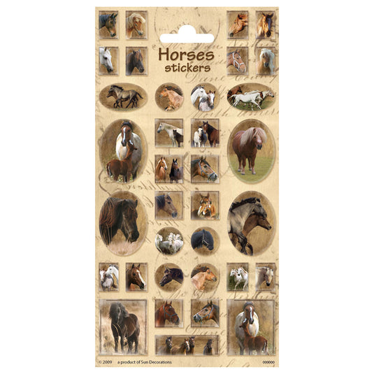 Creative craft group stickervel paarden