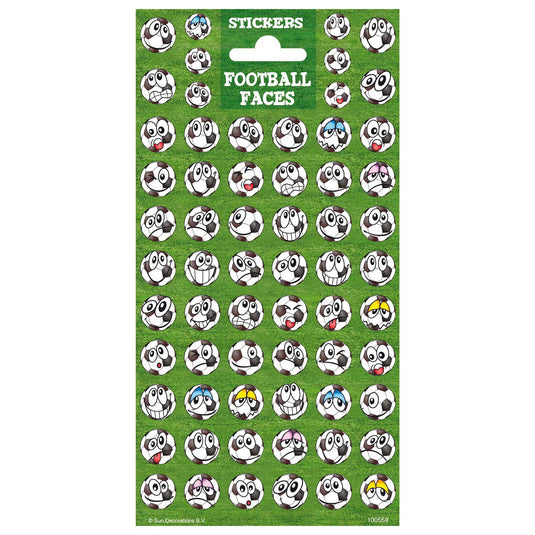 Totum stickervel twinkle - voetbal gezichten