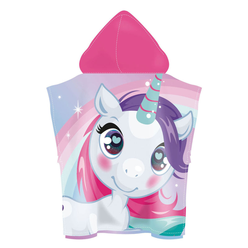 Load image into Gallery viewer, Handdoek poncho eenhoorn
