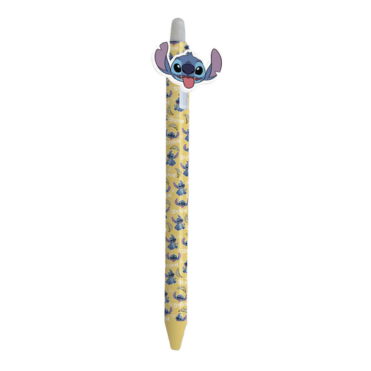 Disney uitwisbare gelpen met topper stitch - geel