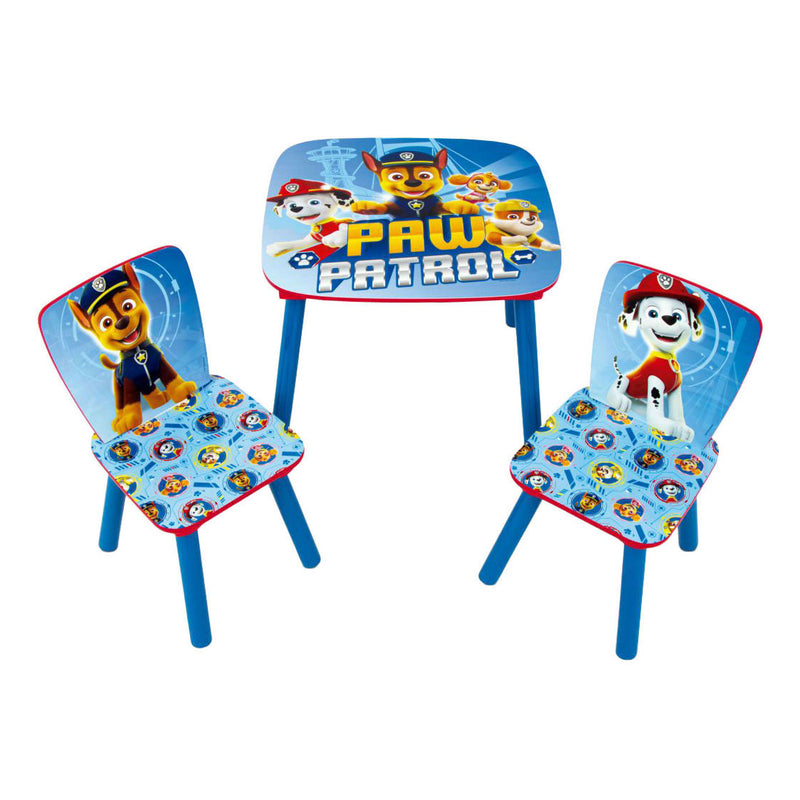 Laden Sie das Bild in Galerie -Viewer, Paw patrol set houten tafel met twee stoelen - 3dlg.
