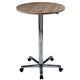 Bach statafel hammerer 70 75 x 72 - 114 cm walnoot verchroomde poot