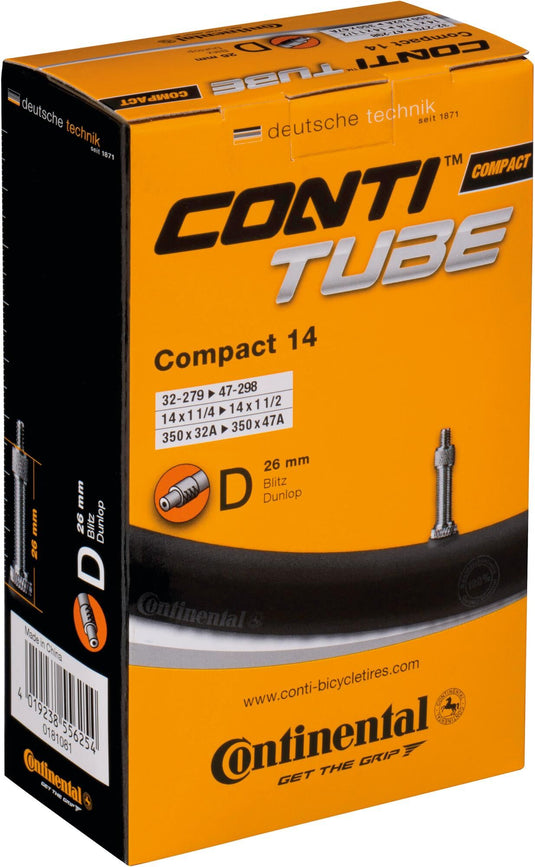 Continental binnenband compact 14 conti tube compact 14 32 47-279 298 d26